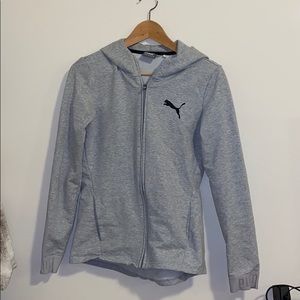 gray puma sweatshirt